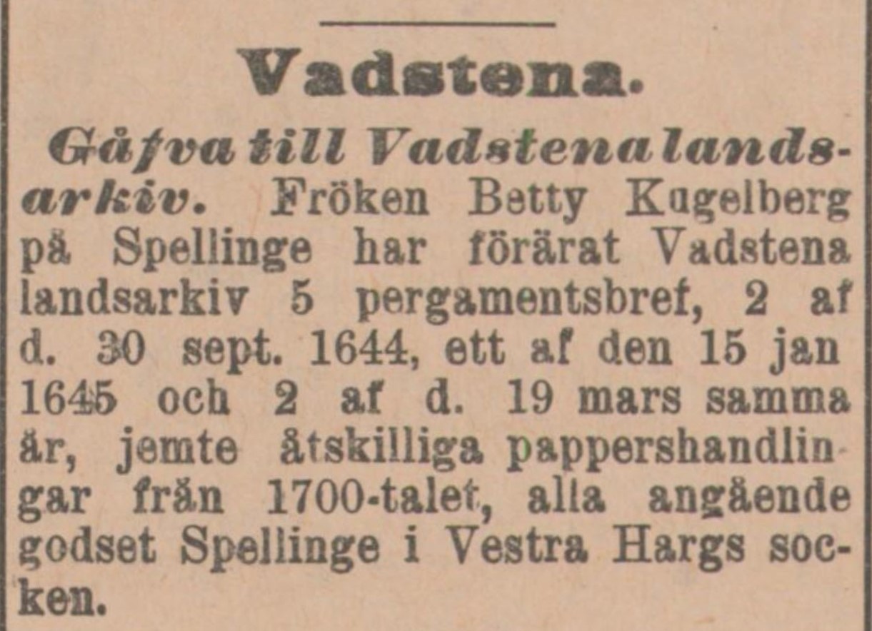 Östgöten 1900